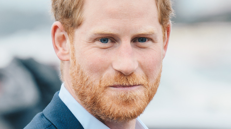 Prince Harry smirk