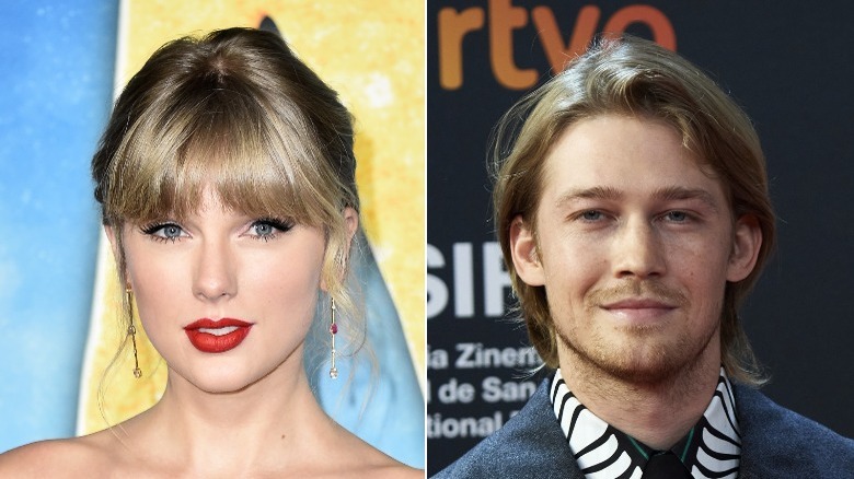 Taylor Swift and Joe Alwyn smiling