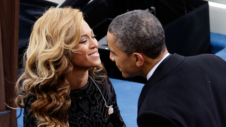 Barack Obama with Beyoncé's