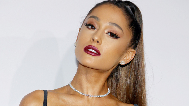 Ariana Grande plum lips