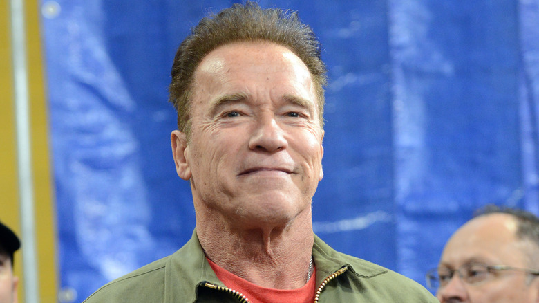 Arnold Schwarzenegger green jacket