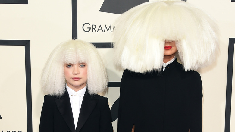 Maddie Ziegler and Sia at Grammys