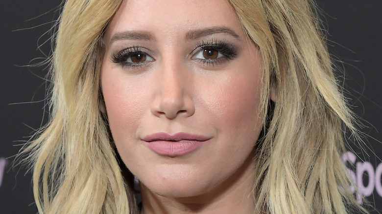 Ashley Tisdale looking at camera