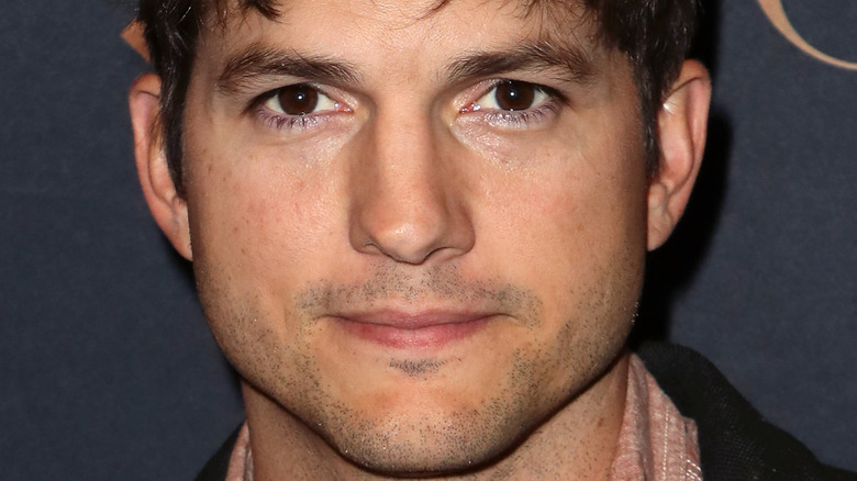 Ashton Kutcher looks serious in photo