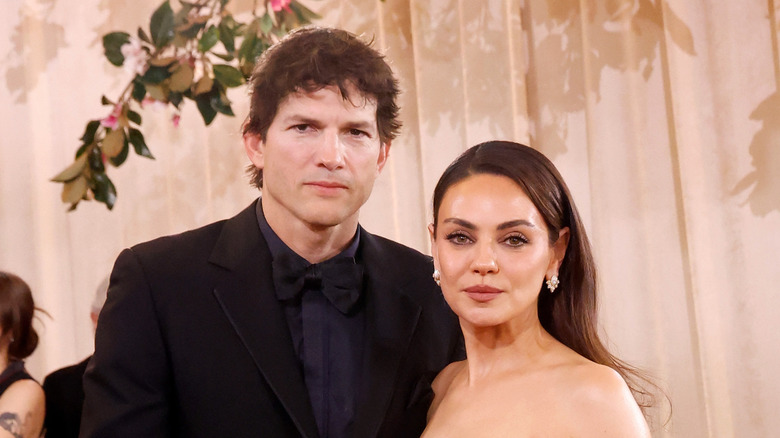 Ashton Kutcher and Mila Kunis at the Golden Globes