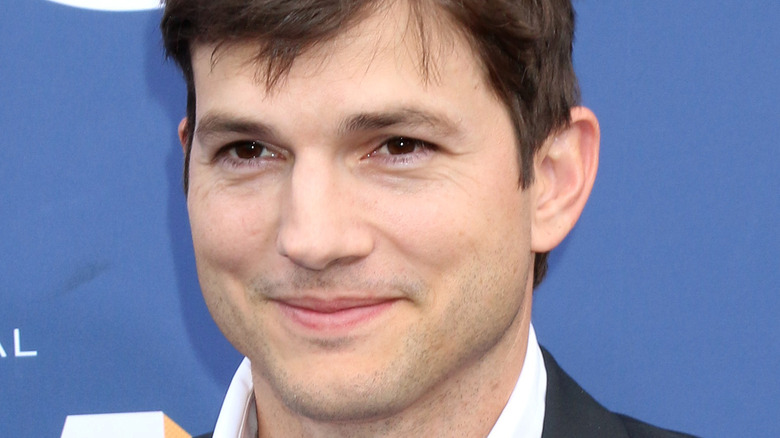 Ashton Kutcher smiling