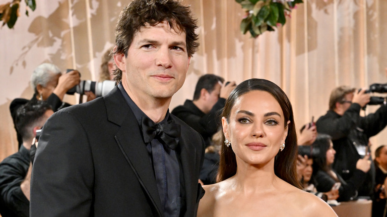 Ashton Kutcher and Mila Kunis at a 2026 awards show