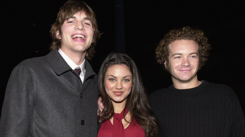 Ashton Kutcher, Mila Kunis and Danny Mastsrson, circa 2000