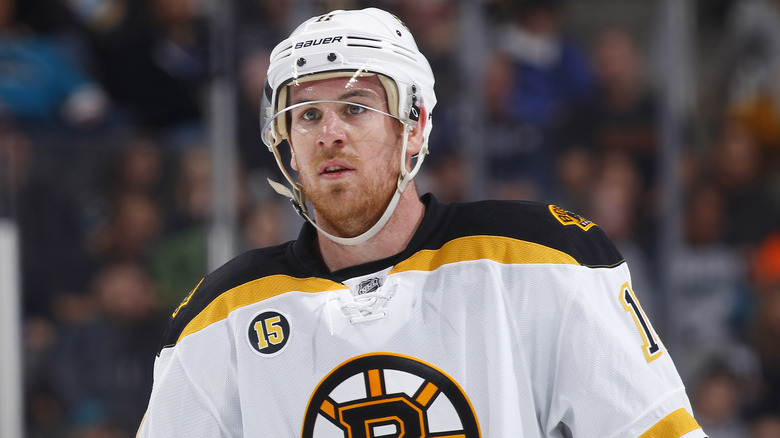 Jimmy Hayes playing hockey