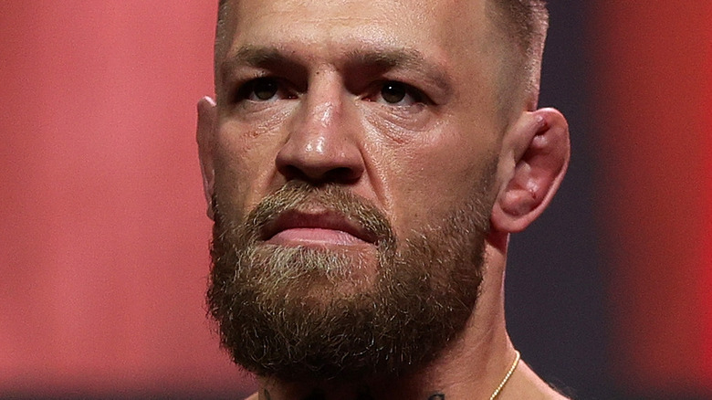 Conor McGregor with a swollen ear