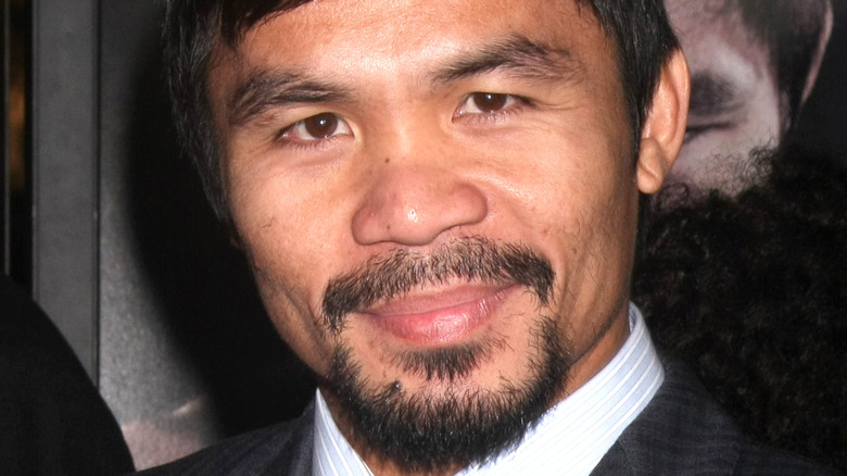 Manny Pacquiao smiles 