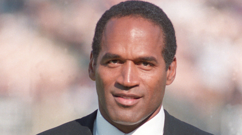O.J. Simpson smirking