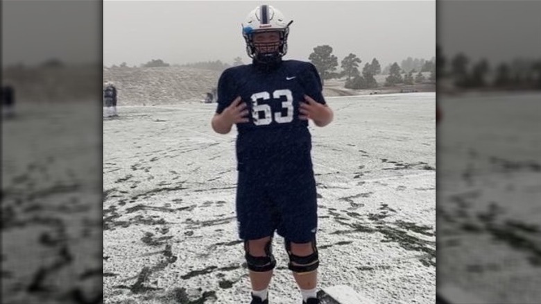 Hunter Brown smiling in USAFA Official Photo