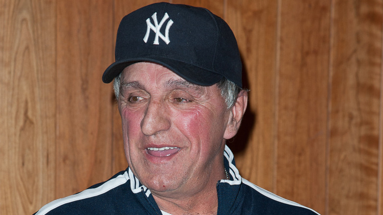 Joe Pepitone smiling in 2013 in a hat