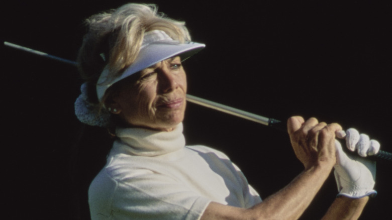 Marlene Hagge golfing in 1994 in California