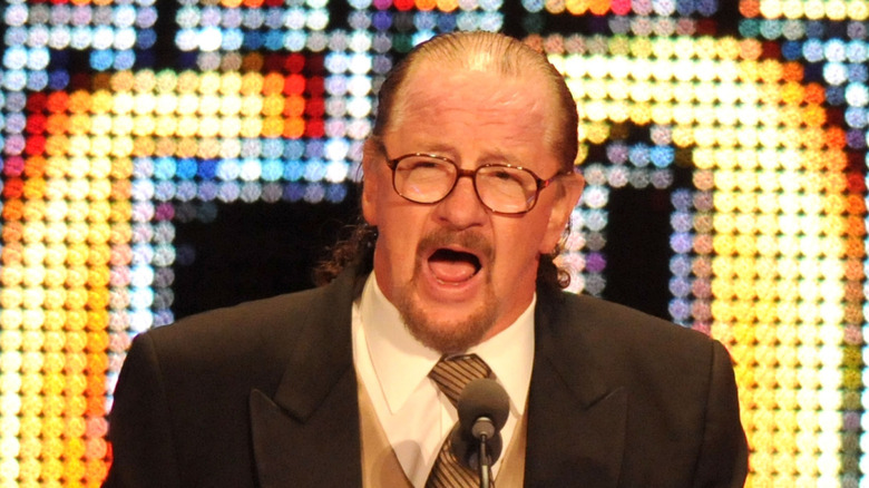Terry Funk, speaking on stage