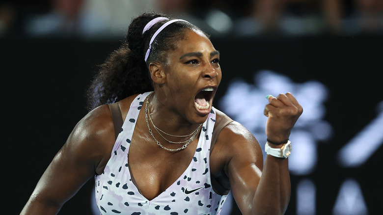 Serena Williams during tennis match