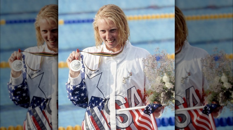 Crissy Perham with medal