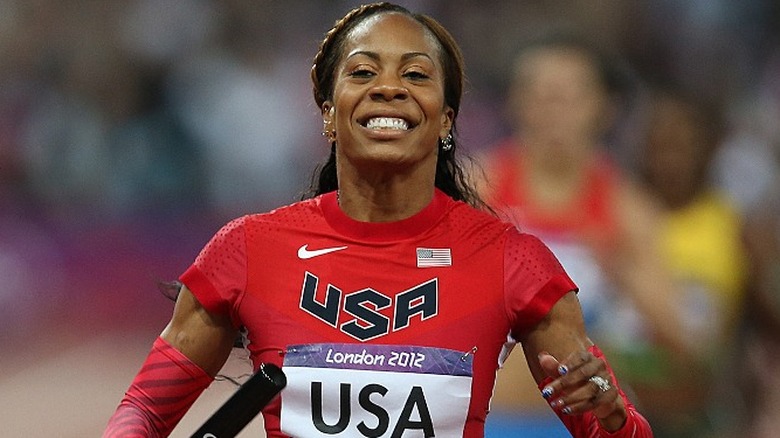 Sanya Richards-Ross running