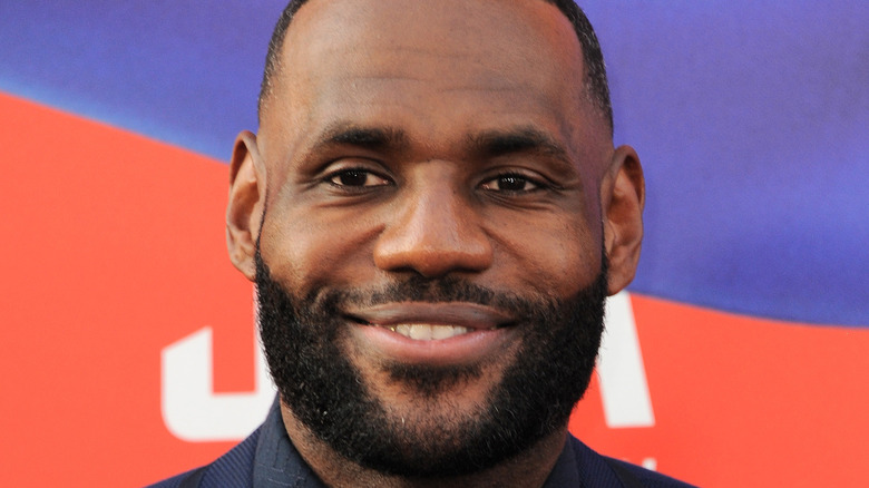 LeBron James at an event, smiling