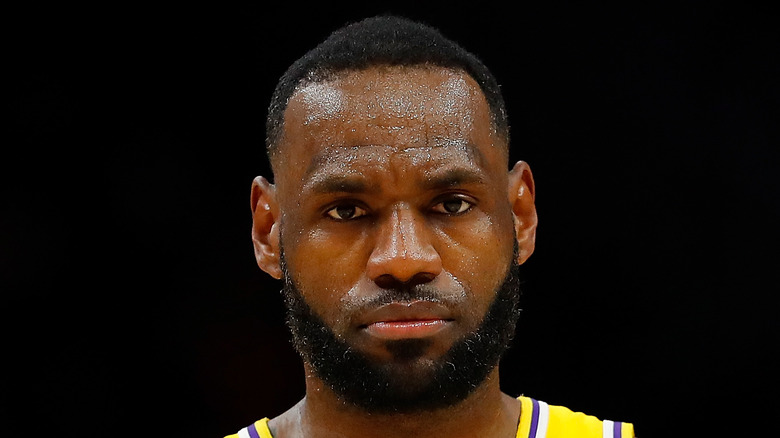 LeBron James at a game