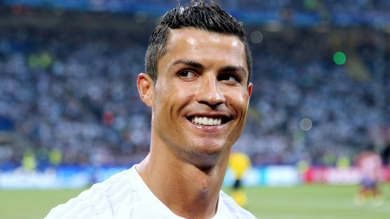Cristiano Ronaldo smiling