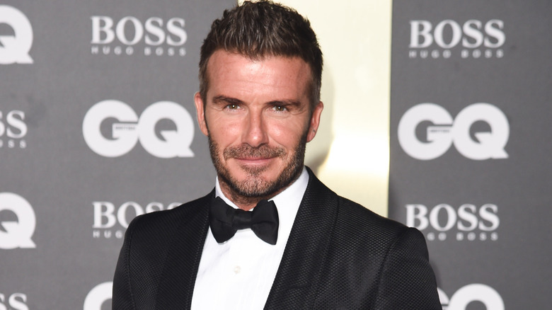 David Beckham smiling