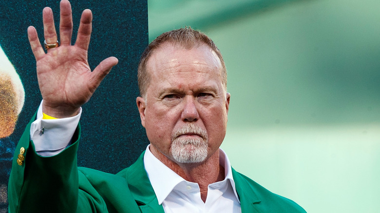 Mark McGwire at an event, waving