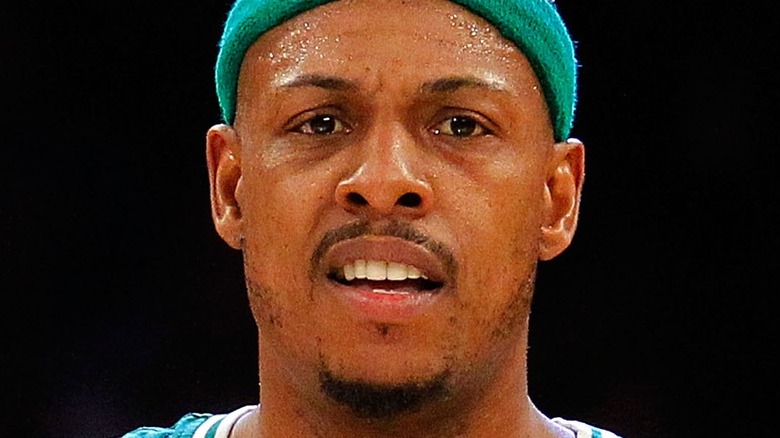 Paul Pierce wearing green headband