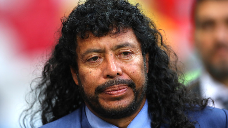 René Higuita posing 