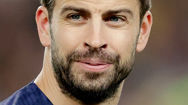 Gerard Piqué squinting