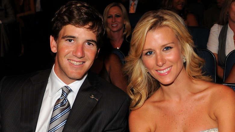 Eli Manning and Abby McGrew smiling at the 2008 ESPYs