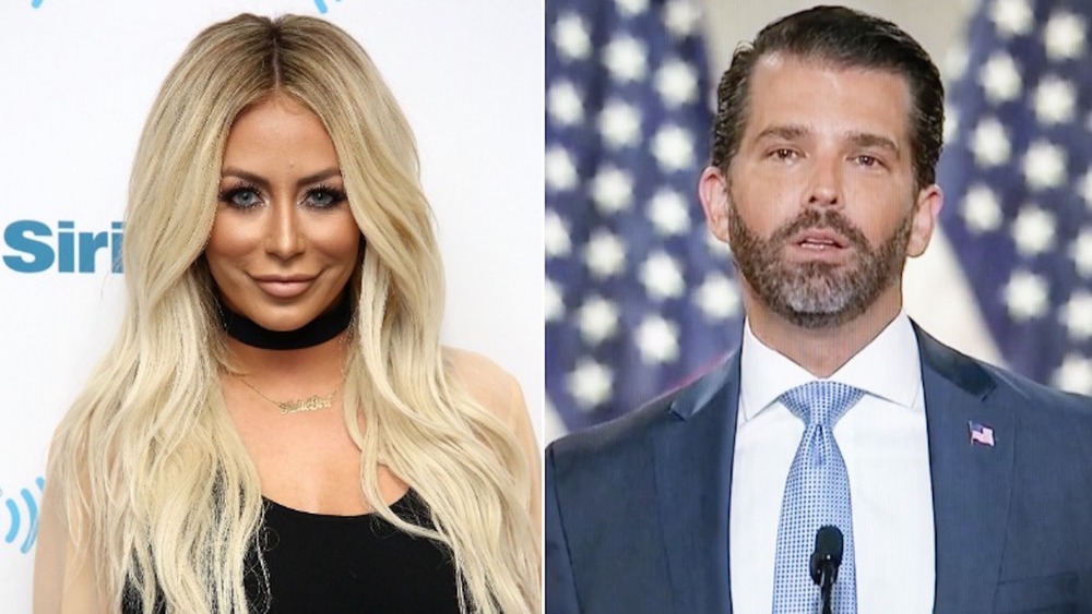 Aubrey O'Day side-by-side Donald Trump Jr