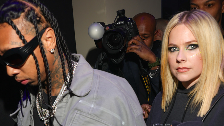 Tyga and Avril Lavigne candid