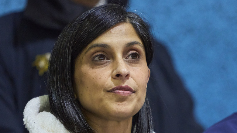 Usha Vance at the 2026 Winter Olympics in Milan.