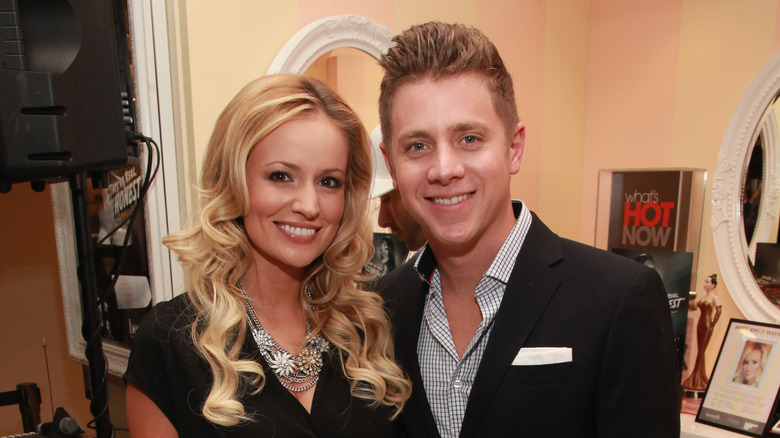 Emily Maynard posing with Jef Holm