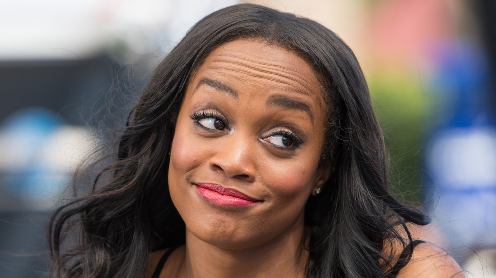 Rachel Lindsay puts on a knowing expression
