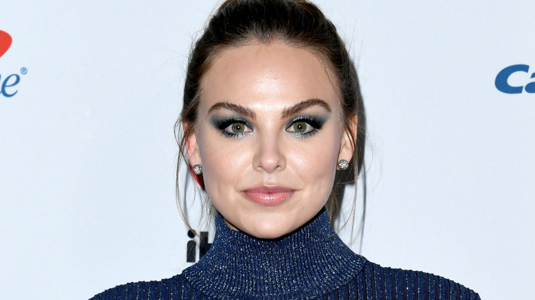 Hannah Brown looking at camera