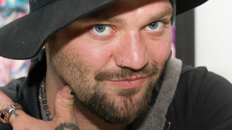 Bam Margera wearing a hat