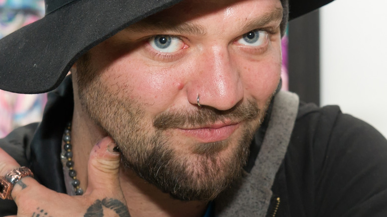 Bam Margera wearing a hat