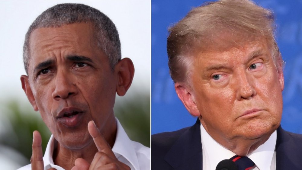 Barack Obama and Donald Trump