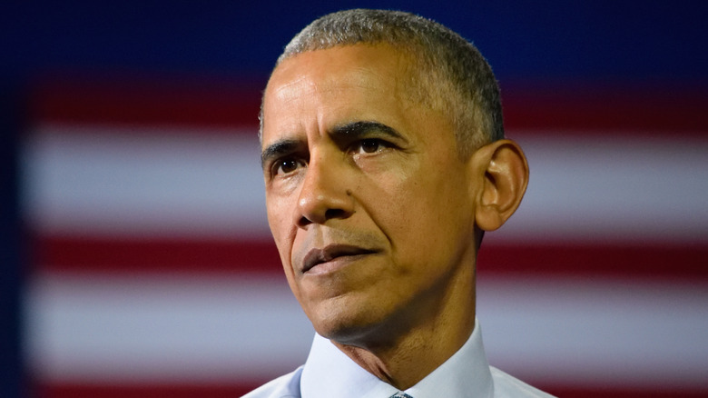 Barack Obama solemn face