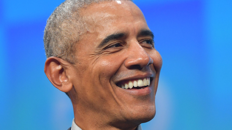 Barack Obama smiling