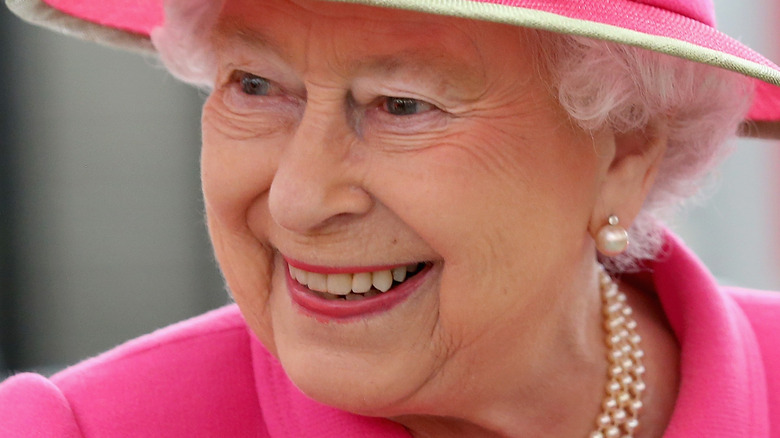 Queen Elizabeth II smiling