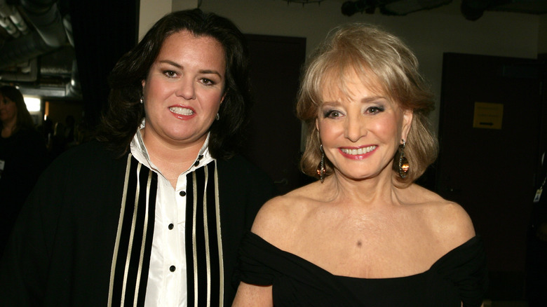 Rosie O'Donnell and Barbara Walters