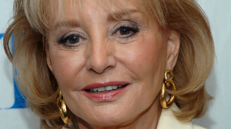 Barbara Walters posing for photo