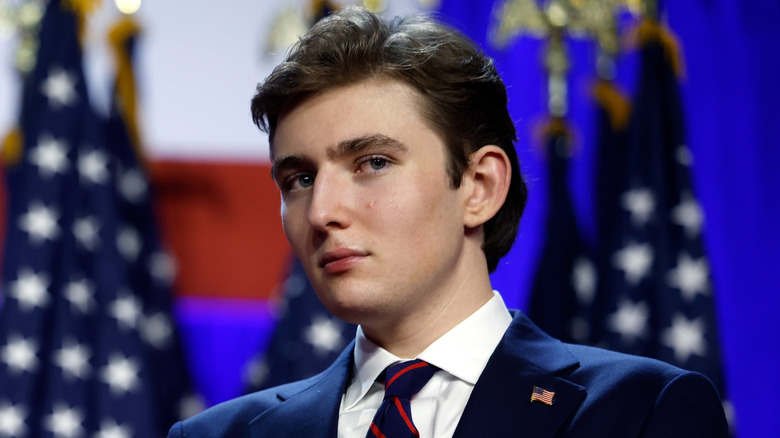 Donald Trump poses on Election Night in November 2024