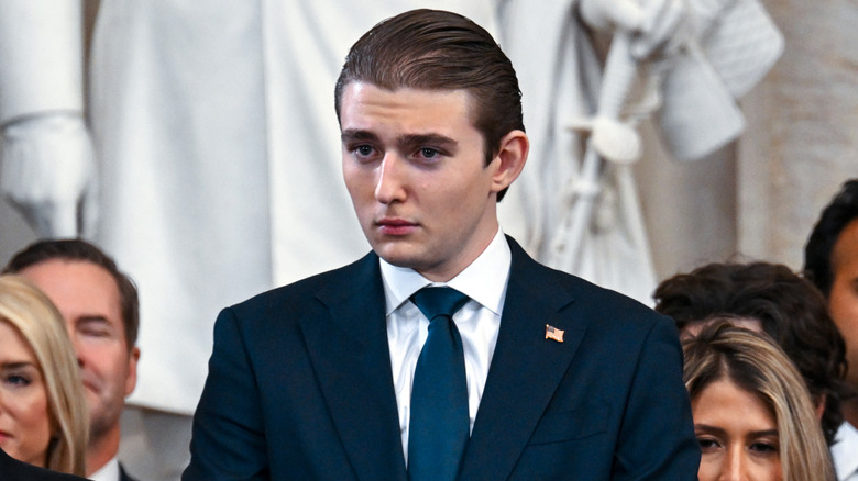 Barron Trump at his father's inauguration.