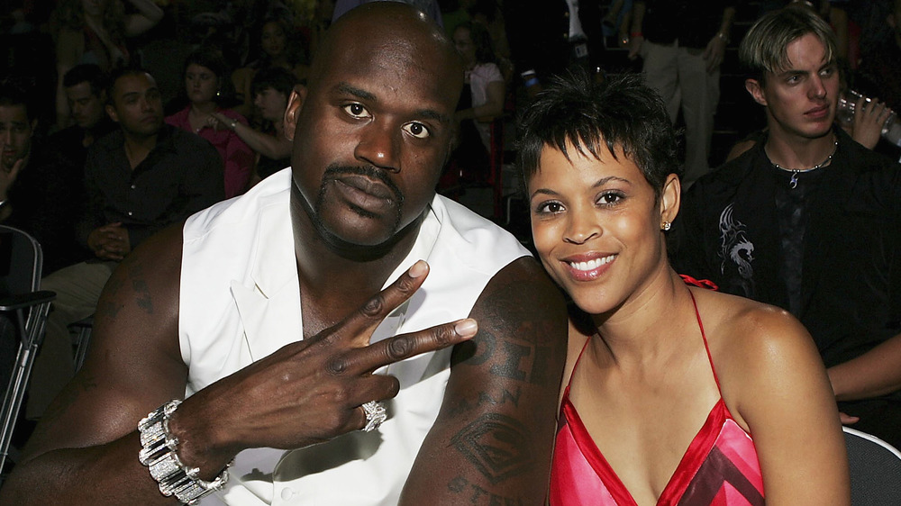 Shaquille and Shaunie O'Neal at an event