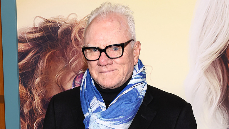 Malcolm McDowell with glasses